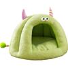 Autumn and Winter Cat Funny Little Monster Shape Cat Nest Closed Kennel Warm Windproof Yurt Teddy Pet Nest