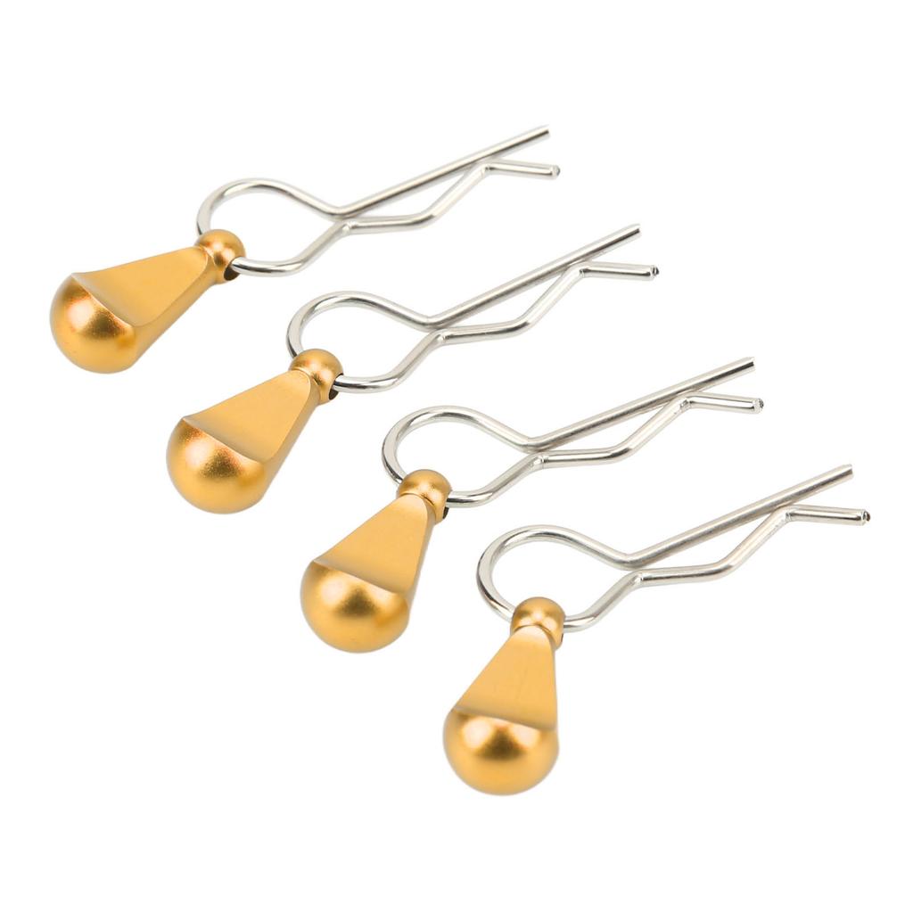 4Pcs Metal RC Car Body Clips with Pull Tabs for 1 8 1 10 Remote Control Car Upgrade Parts