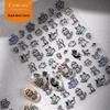 Милий мультяшний кошеня Cyansea Желейна наклейка для DIY декору