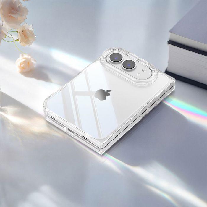 Case for iPhone Duo, Transparent Rigid Shockproof Scratch-Resistant Protection - 2 Tempered Glasses