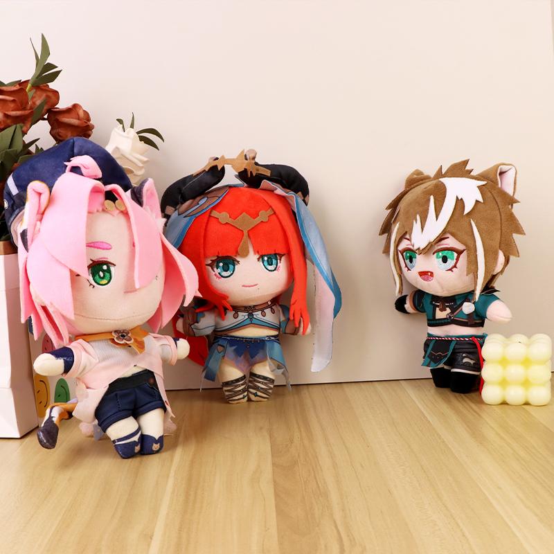 Genshin Impact Plush Anime Wriothesley Neuvillette Lyney Furina Clorinde Tartaglia Stuffed Plushies Dolls Toys Fans Collection