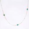 HARANG HR 48N_Malachite Moonstone Pearl Beads Necklace