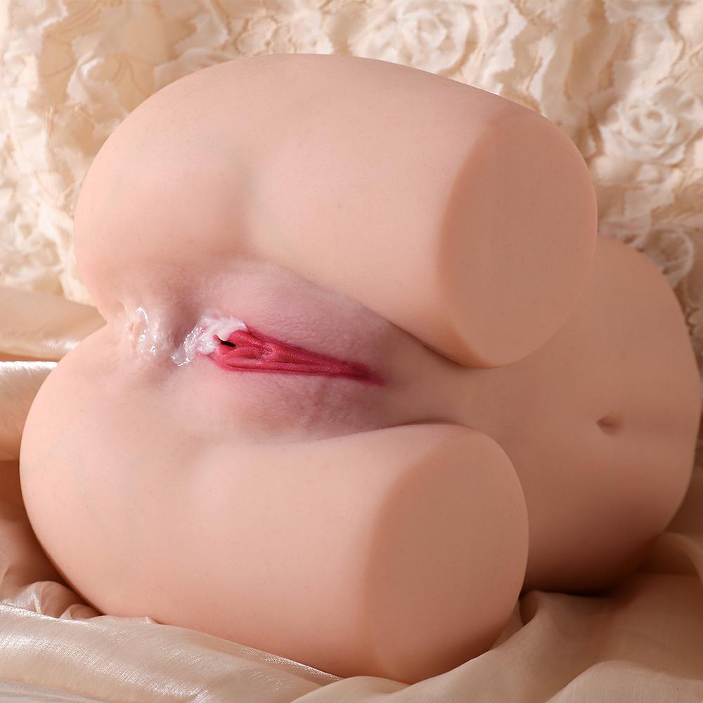3KG Realistic Hip Masturbator for Men - 2 Hole Design (Deep Vagina & Tight Anal) with 3D Lifelike Pussy and Ass&Ultra-Realistic Sex Doll Hip