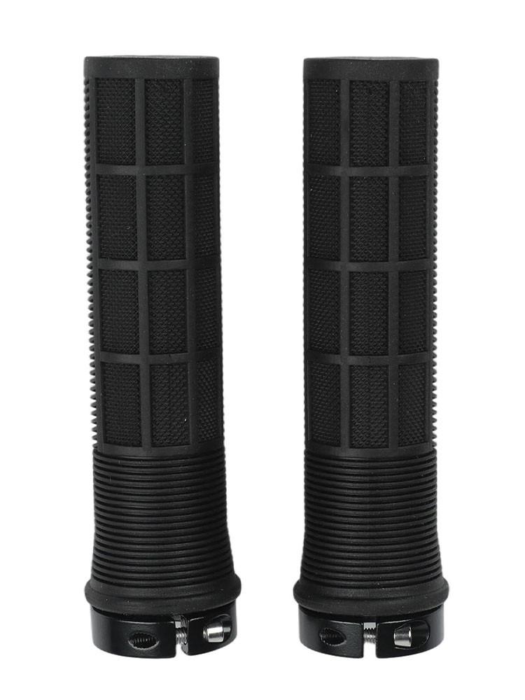 Double Lock-on Grips Handlebar Grips Non-Slip Bicycle Grips Black