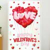 Valentine's Day Heart Balloon Stickers, Romantic Window Decor for Glass or Display Windows, Sweet Atmosphere