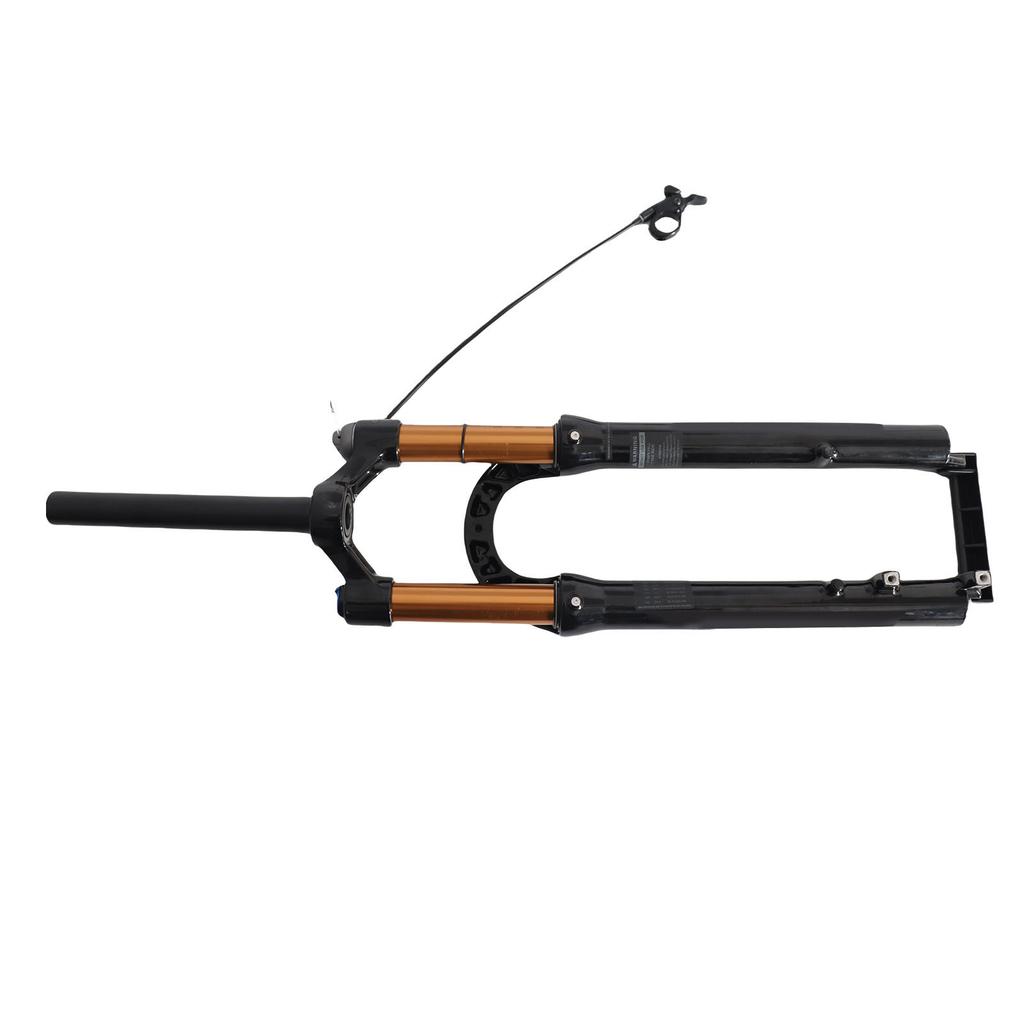 29in Mountain Bike Fork Shock Absorbing Fork Black Accessories Aluminum Alloy Fork Remote Lockout