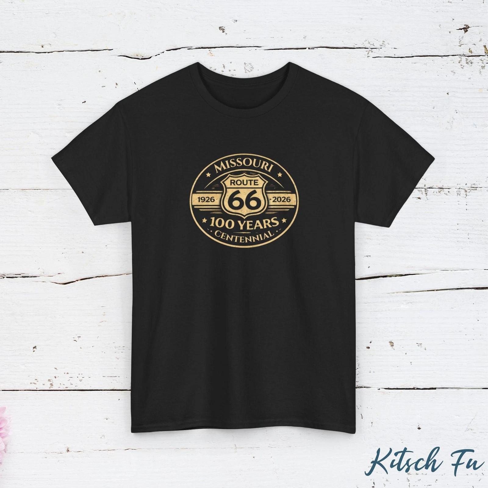 Route 66 Centennial T Shirt Missouri 1926-2026 Historic Highway Americana Unisex T-Shirt XL