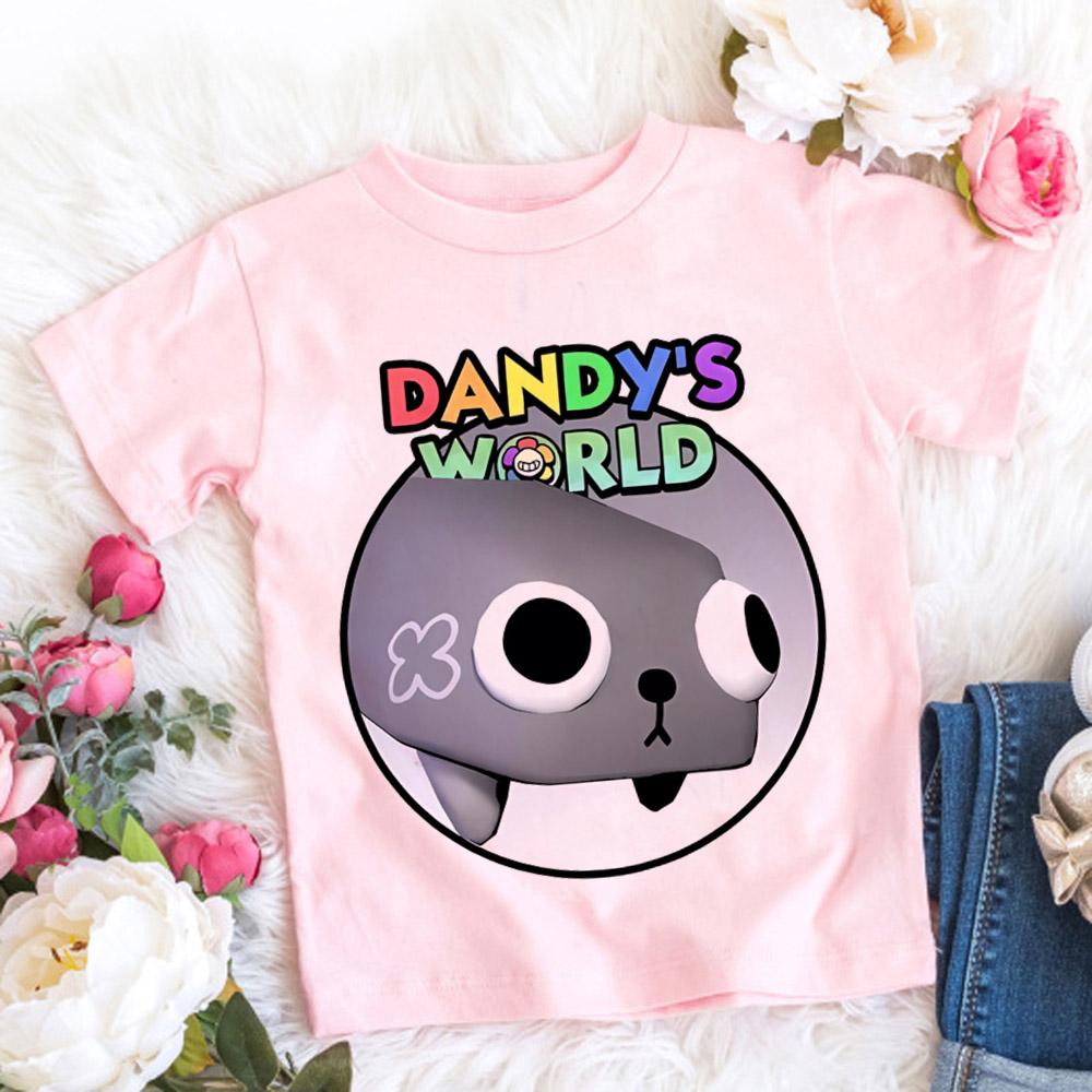 Dandys World T Shirt Kids Father Mother Fashion Casual Cartoon T-Shirts Men Teen Boys Loose O-Neck Short Sleeve Summer Clothes