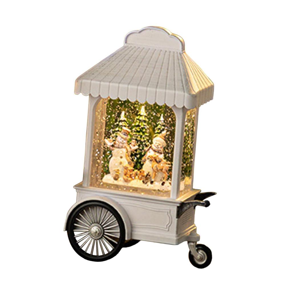 Christmas Snow Globe Lantern Christmas Decoration for Xmas Living Room Party