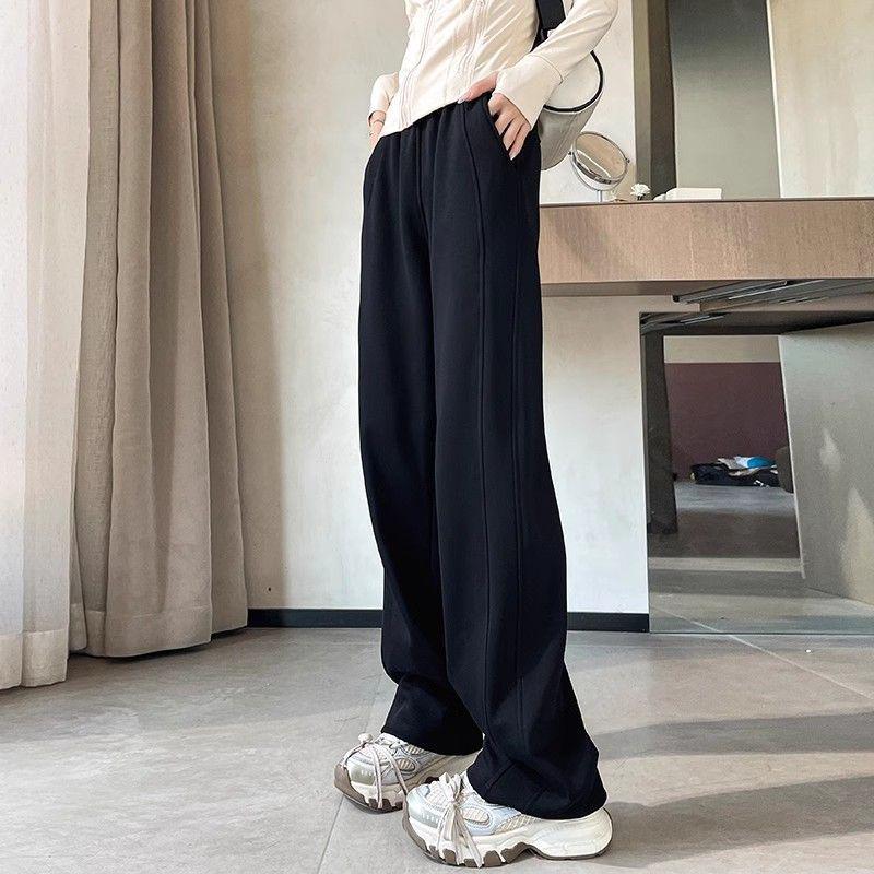 Women's Seasonal Petite Straight-Leg Sweatpants, Banana & Wide-Leg Styles for Spring, Autumn & Winter 2025