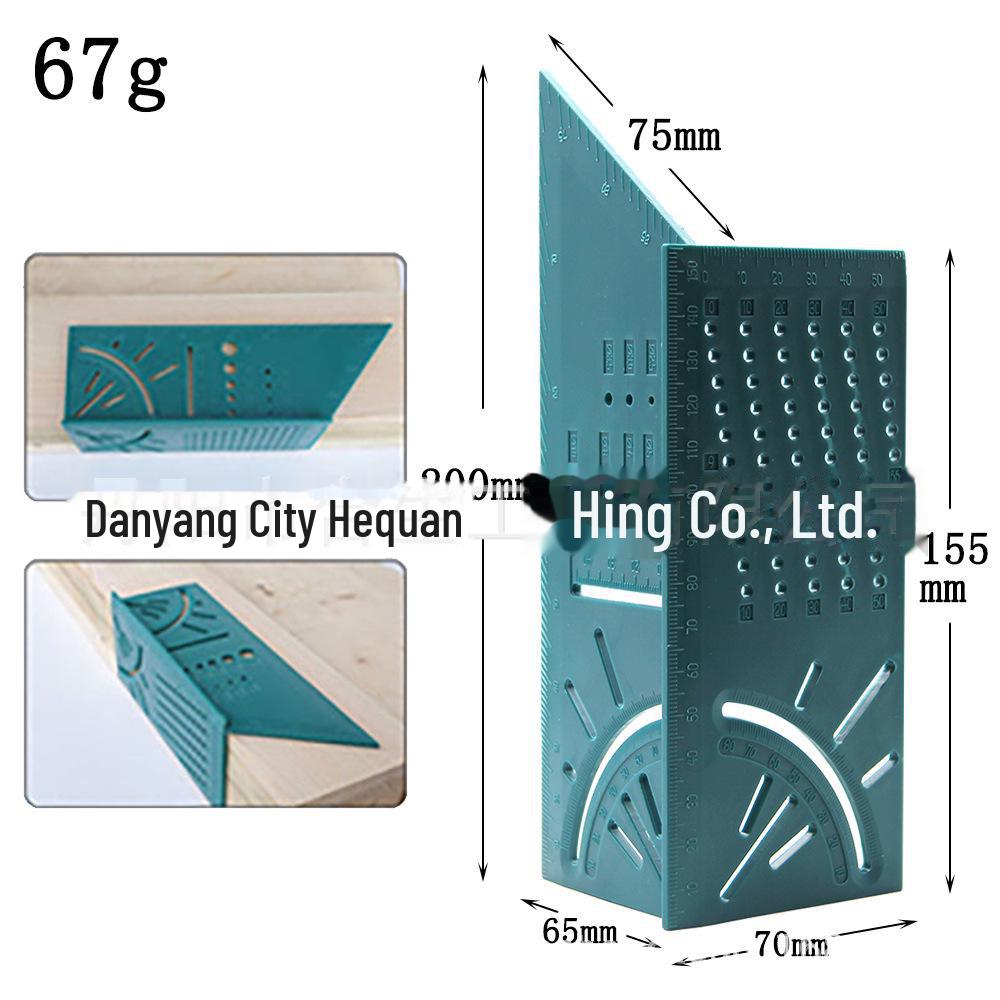 Multifunkční 3D úhlové pravítko: Dřevoobráběcí nástroj na zkosení a čáru (45°/90°)