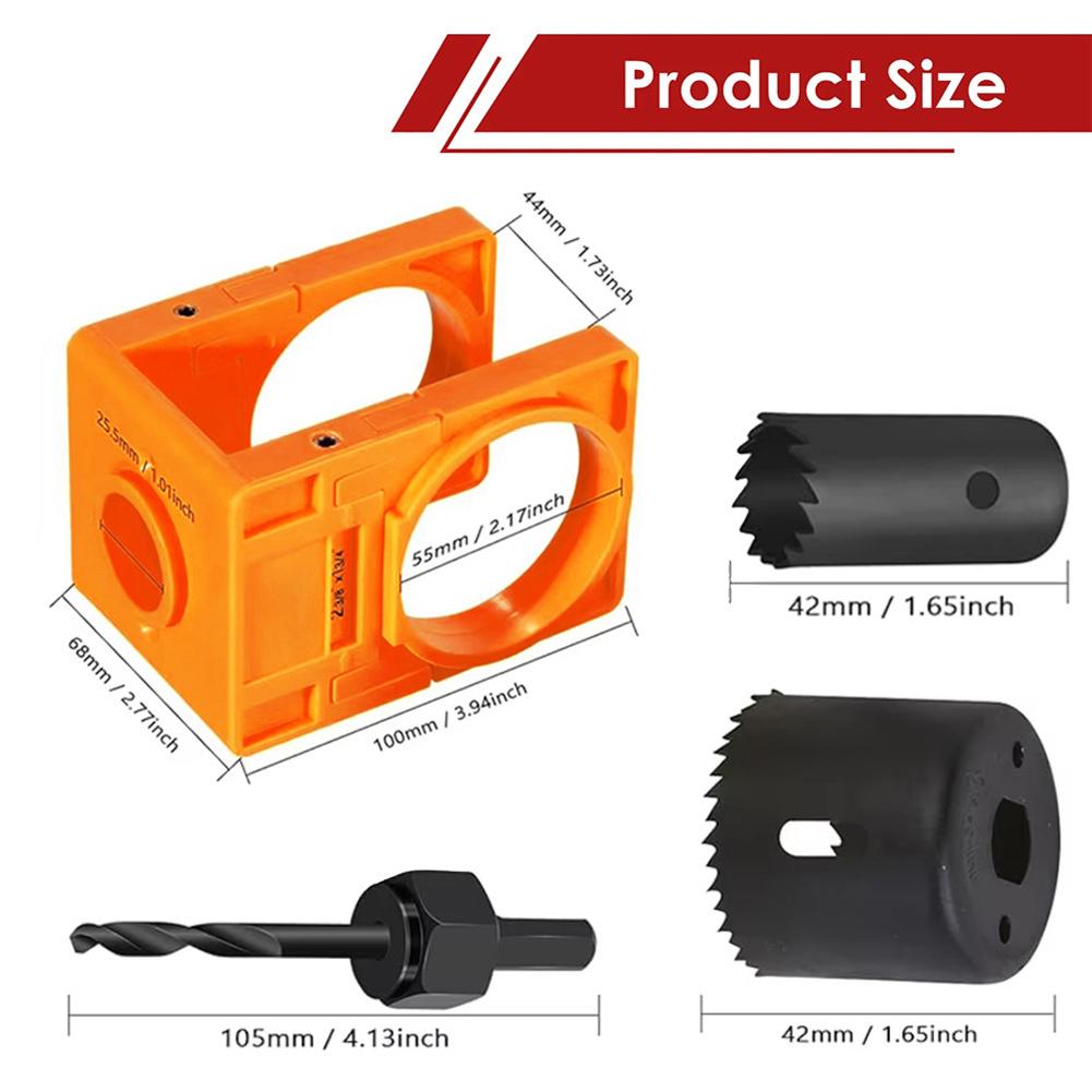 Door Latch Installation Kit Door Latch Mortise Tool Door Lock Hole Saw Set for Accurate Chiseling and Scoring
