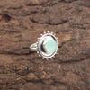 Aqua Chalcedony Gemstone 925 Silver Statement Boho Mother Gift New Ring Jewelry RR-49-17