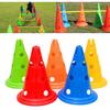 5ks fotbalové tréninkové kužely kuželová překážková tyč kbelík zábrana s otvory