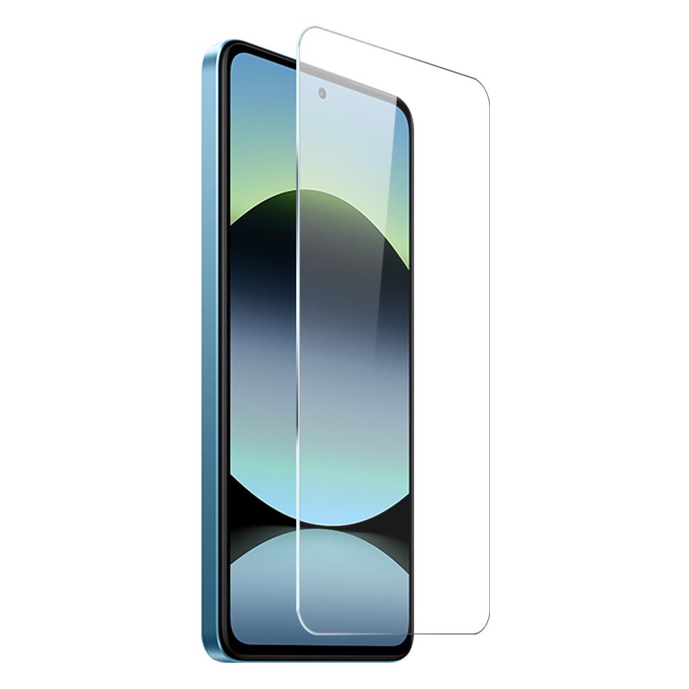 NORTHJO For Xiaomi Redmi Note 14 4G (164.84mm) Clear Case Soft TPU Phone Cover with Tempered Glass Screen Protector