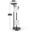 Corrosion Resistant Tissue Dispenser For Bathroom Wall Mount Includes Additional Storage Rod