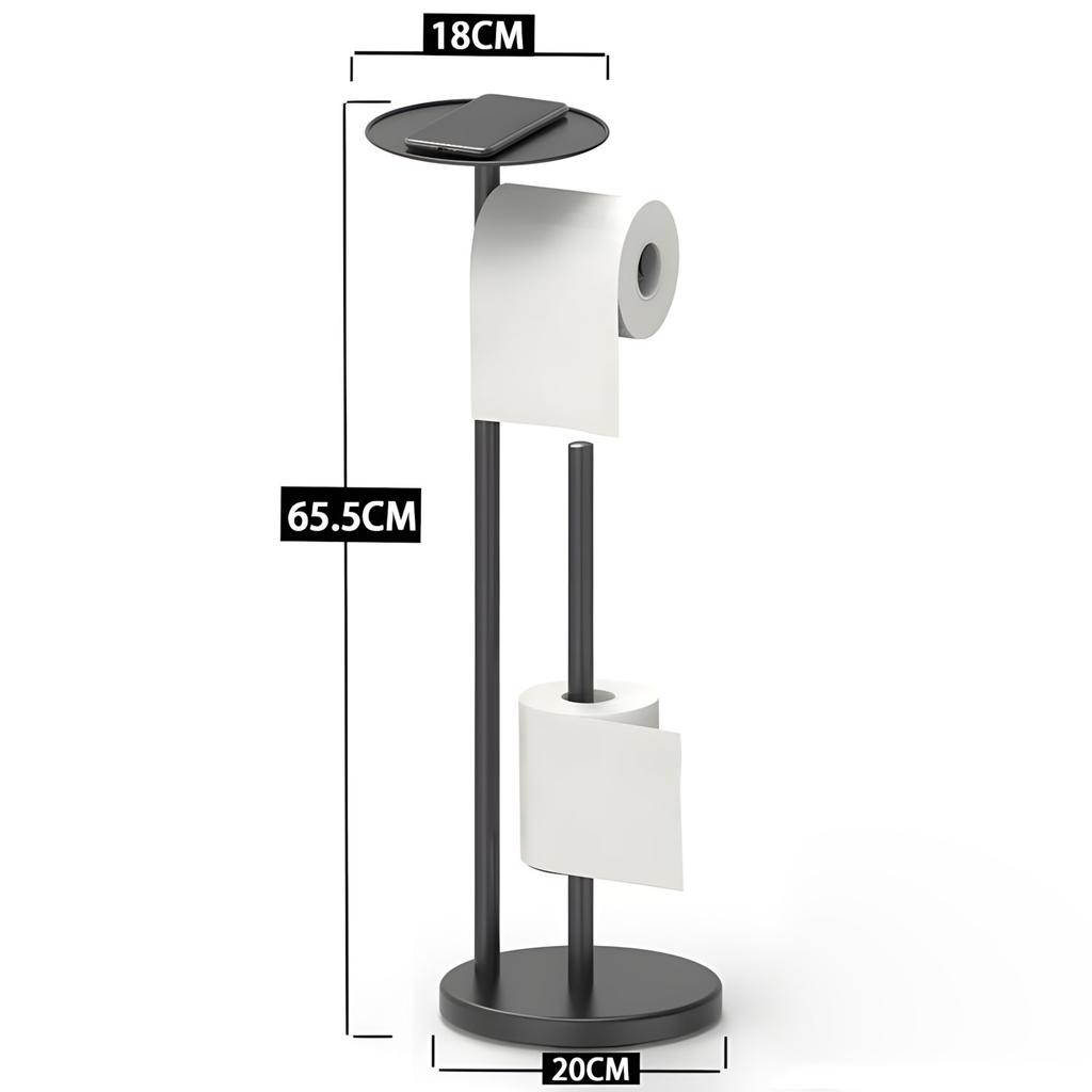 Corrosion Resistant Tissue Dispenser For Bathroom Wall Mount Includes Additional Storage Rod