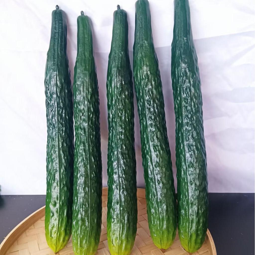Simulation Cucumber and Eggplant Model for Photography Props and Window Display