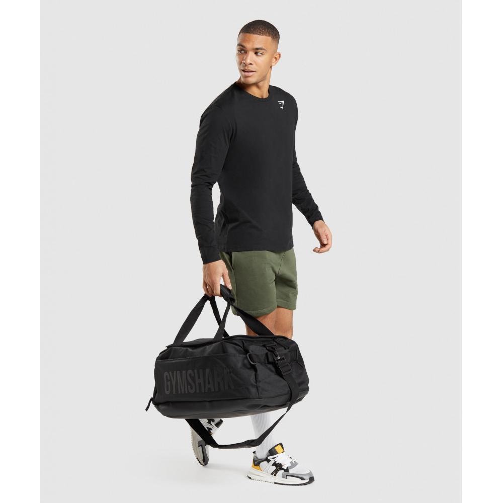 Gymshark CresT Long Sleeve T shirT Black A1a9e Bbbb