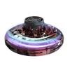 Magic UFO Flying Orb Ball Toy Rechargeable UFO Flying Spinner with Lights Mini Drone Aircraft Toy LED UFO Type Toy Kid Gift