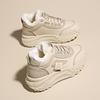 MCTIN Shoes for Women Winter Plush Chunky Sneakers Lace Up Casual Thick Soled Warm Shoes