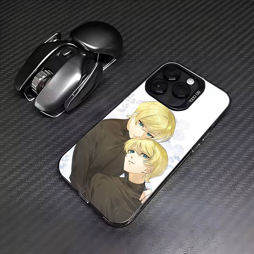 Anime M-Migi to Dali  Phone Case For iPhone17,16,15,14,13,12,11 Plus,Pro Max Colored Silver Plated Inside Cover