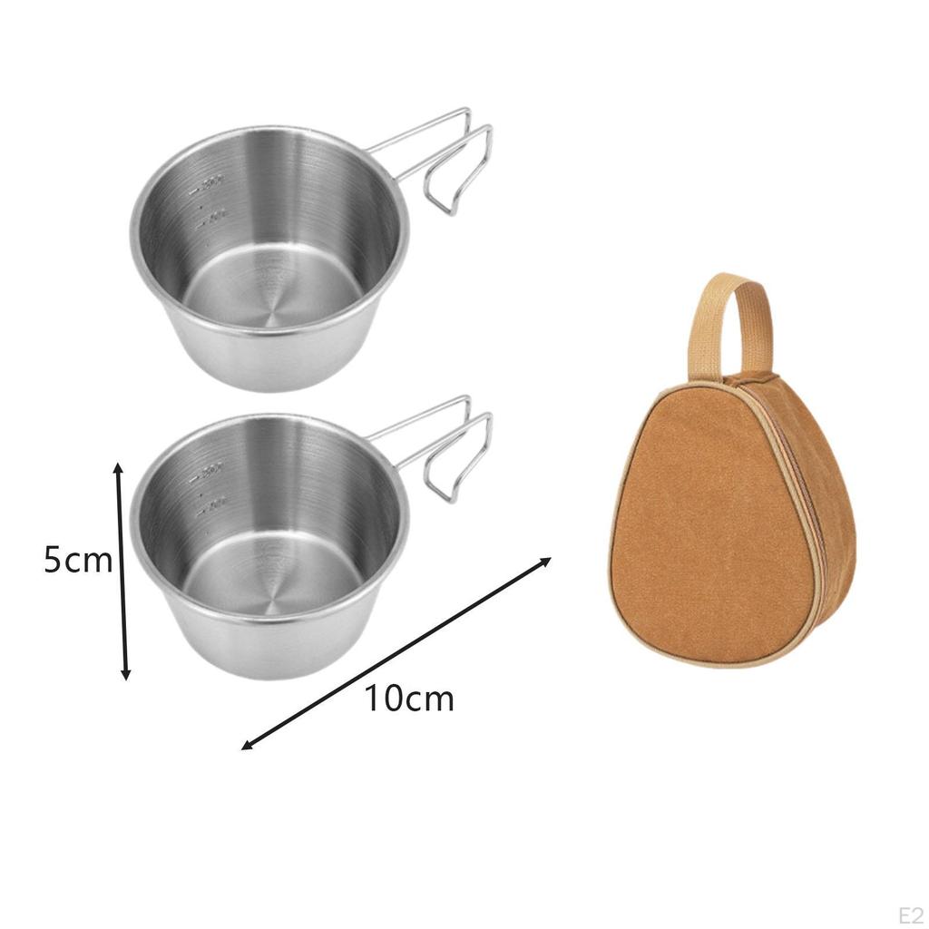 300ml Camping Miska Mieszanie Kubek Gotowanie Łatwe Przenoszenie Praktyczne Naczynia Ze Stali Nierdzewnej Do Grillowania