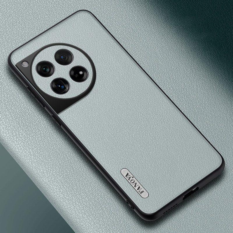 Luxury PU Leather Case For OnePlus 12 12R 5G Back Cover Matte Silicone Shockproof Full Protection Phone Case For One Plus 12 R