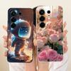 Hülle Für Tecno Camon 50 4G Cover CN5 Luxus Mode Blumen Kawaii Niedlich Bemalt Stoßfest Silikonhülle Für Techno Camon 50 4G