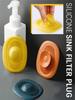3Pcs Silicone Floor Drain Set - Bathroom Accessories with Hair Ball Trap, Bathtub Plug, Sink Filter and Filter - Drainage, Faucet, Shower, Home