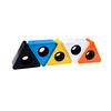 Durable Microphone Interview Triangular Logo Flag Station Abs Plastic