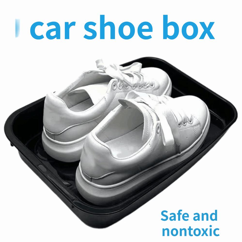 Wiederverwendbare Auto-Schuhaufbewahrungsschale Schmutzabweisende Schuhaufbewahrungsbox Behälterbox unter dem Sitz Bagger
