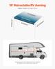 18' RV Replacement Awning Manual Trailer Awning for Most DC12V RVs