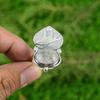 Natural Black Rutilated Quartz 925 Silver Bird Adjustable Ring For Women