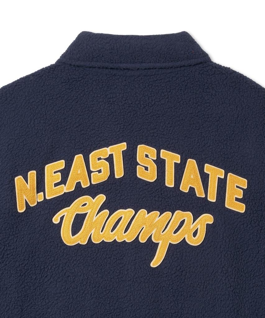 Polo Ralph Lauren Pile Fleece Letterman Jacket - Navy