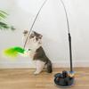 1pcs  Cat Interactive Toy Simulate Bird Interactive Sucker Feather Bell Funny Cat Toys