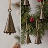 20 Pieces Antique Finish Craft Bell Nostalgic Mini Metal for Charm Making