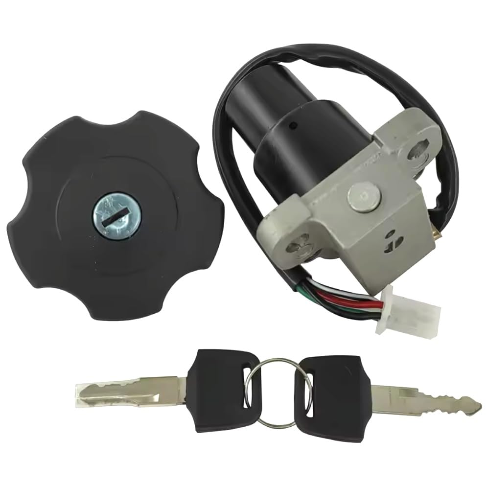 Yamaha Sero 225 TW225 DT200 Zestaw Cylinderka Stacyjki i Nakrętki Zbiornika Paliwa z Kluczykiem Stacyjka Zapłonowa Części Paliwowe Wymiana Naprawa Niestandardowa Produkt Oryginalny Kompatybilny