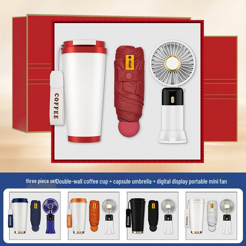 Mid-Autumn Festival Gift Set with Cup, Umbrella & Fan