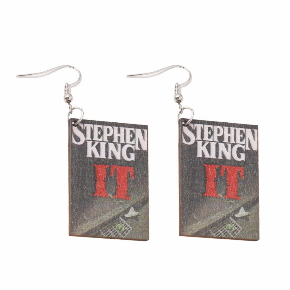 Fully Managed Environmentally Friendly Acrylic Earrings, Personalized Halloween Book-Shaped Earrings, Earrings.