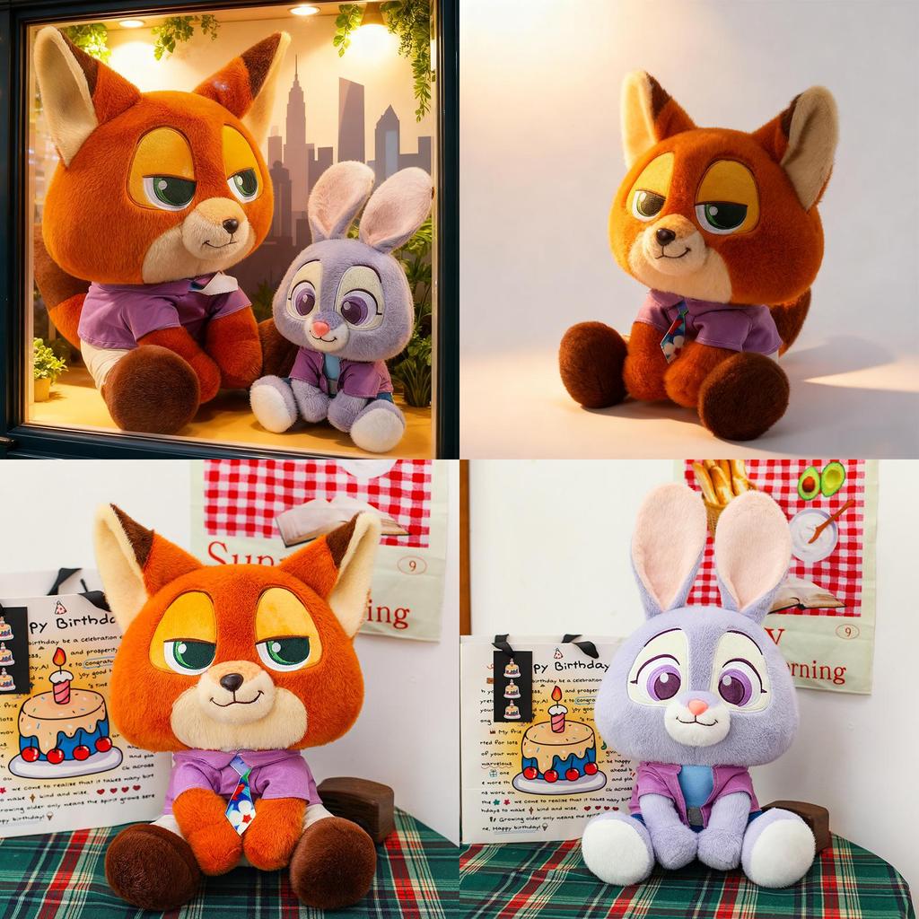 Zootopia 2 Plush Judy Nick Cartoon Animal Toy For Children Gift And Collectors