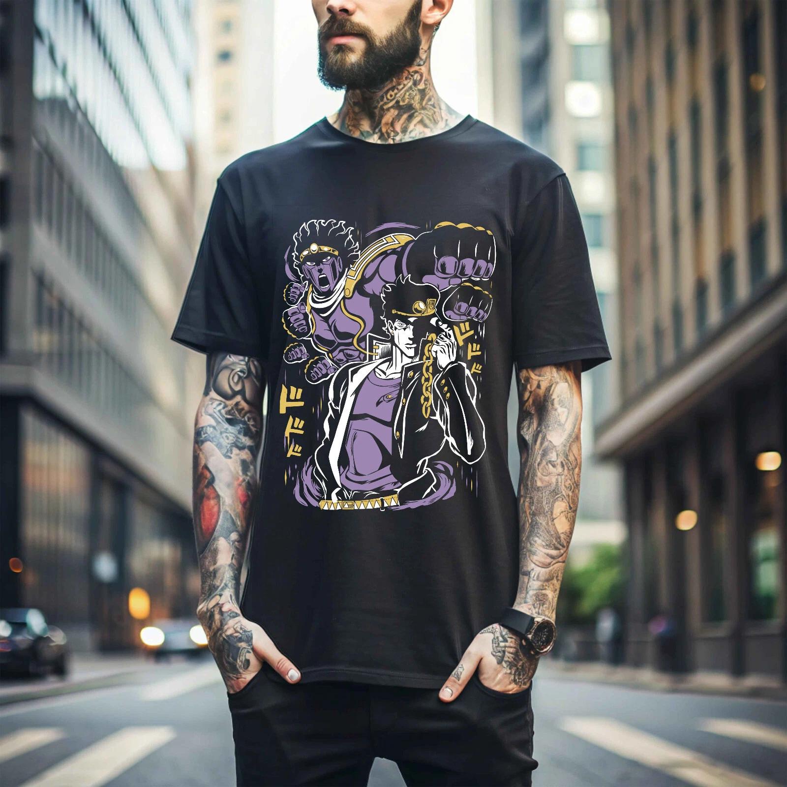 MENS WOMENS Jotaro Kujo-JoJo s Bizarre Hoodie JoJo s Bizarre Adventure Anime Best Manga 213 S