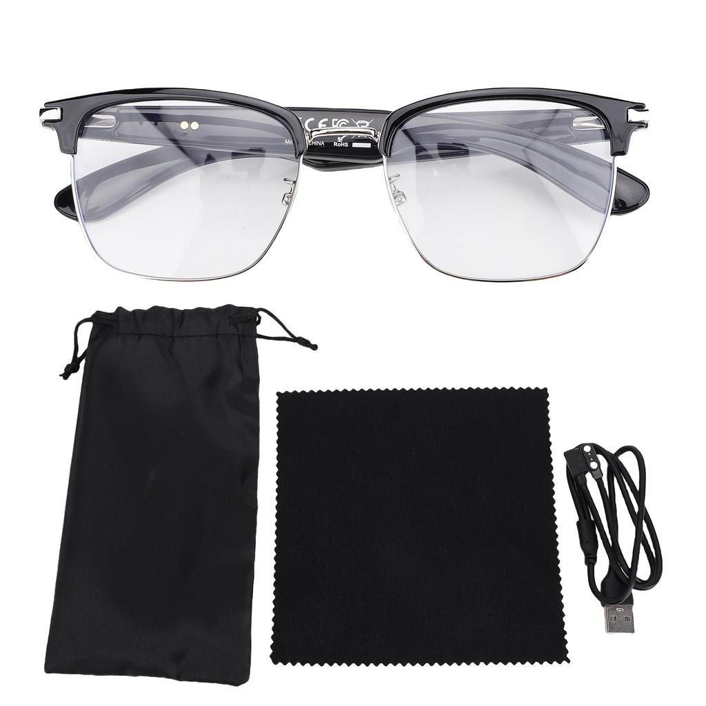 AI Translation Smart Glasses Over 100 Languages Translator Auto On Off Bluetooth 5.4 Smart Glasses for Music Call