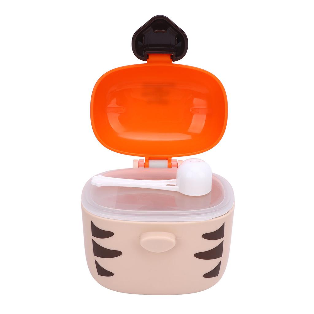 Cartoon Tiger Design Baby Formula Dispenser Large Capacity Portable Milk Powder Dispenser Container