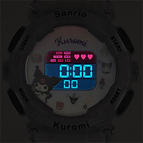 Sun Flame Co., Ltd. Watch J-Axis Sanrio Digital Watch Kuromi CR3C0003-KU Ladies Purple