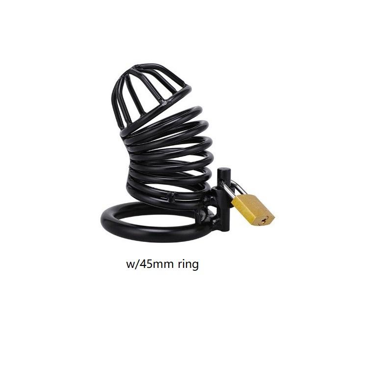 BDSM Bondagte Sex Toy Metal Male Chastity Device, Lockable Cock Cage for Ejacution Delays