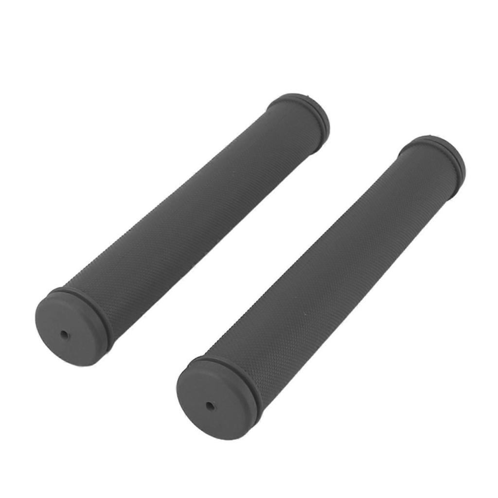 2 STÜCKE Schmetterling Fahrrad Lenkergriffe Stoßdämpfende Flexible Komfortable Universal für Fahrräder (grau)