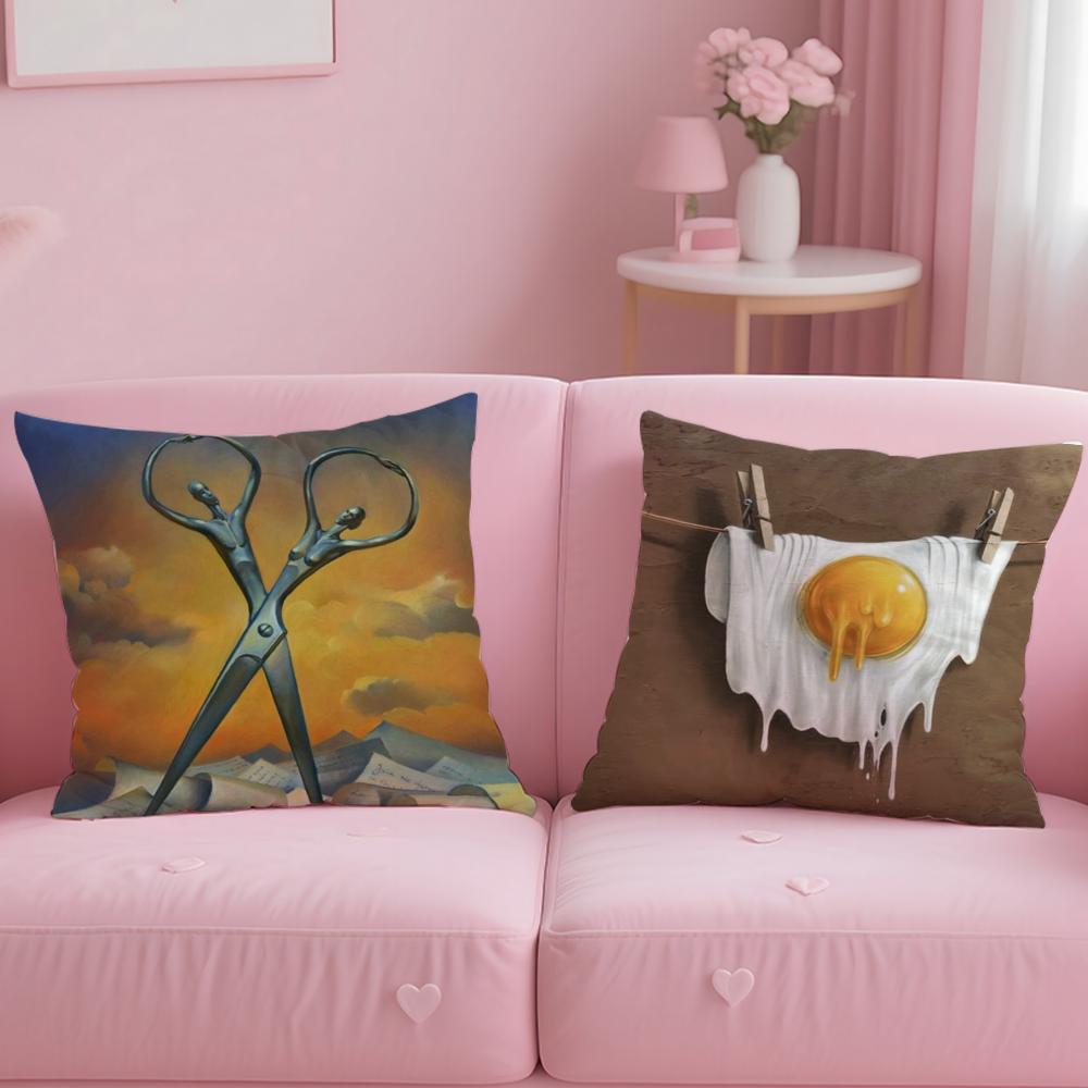 Popular S-SSalvador Dali Cushion Cover Comfortable Reversible Pillow Cover Ideal for Car Sofa Bedroom & Beyond