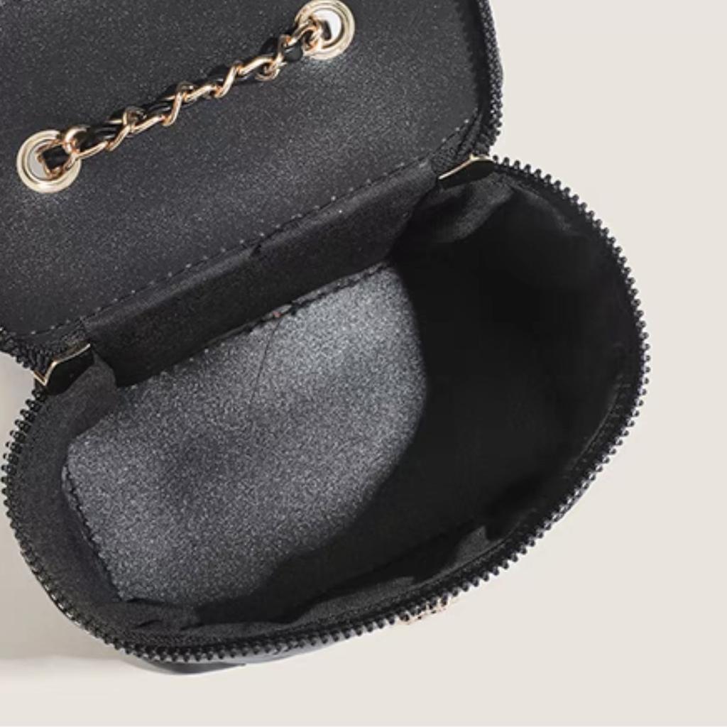 Xiaoxiangfeng Cross-Border Hot-Selling New Black and Gold Chain Bag Camellia Quilted Women's Shoulder Crossbody Bag