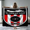 1PC Sunderland A.F Custom Name Patterned Flannel Blanket Suitable For All Seasons for Home Decor Warmth and Comfort Gifts Holiday Present